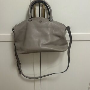 Tory Burch Taupe Leather Satchel